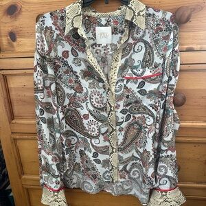 TWP silk blouse medium